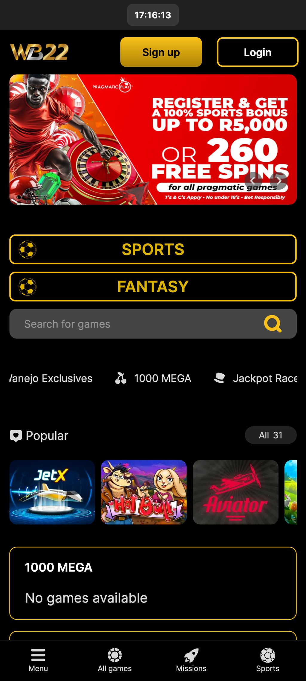 Wanejo Bets casino