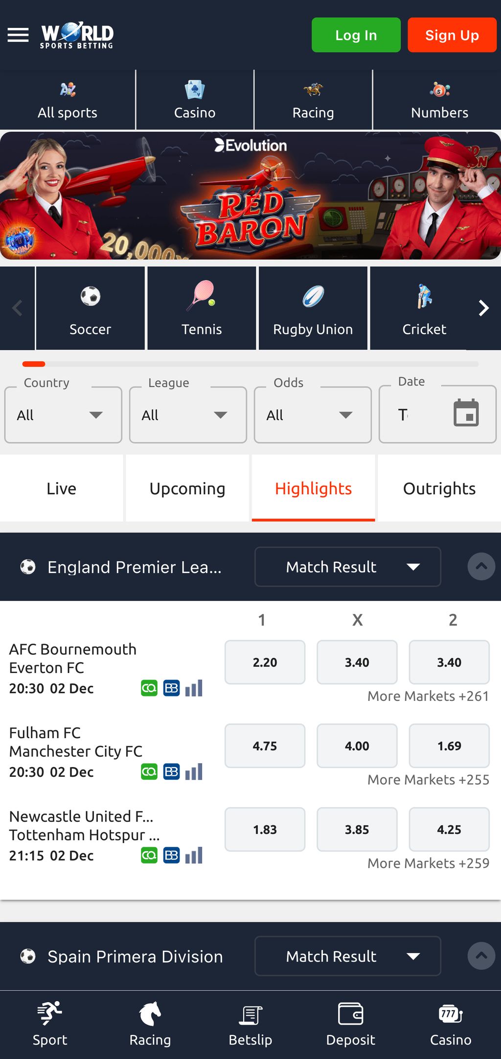 World Sports Betting (WSB) South Africa