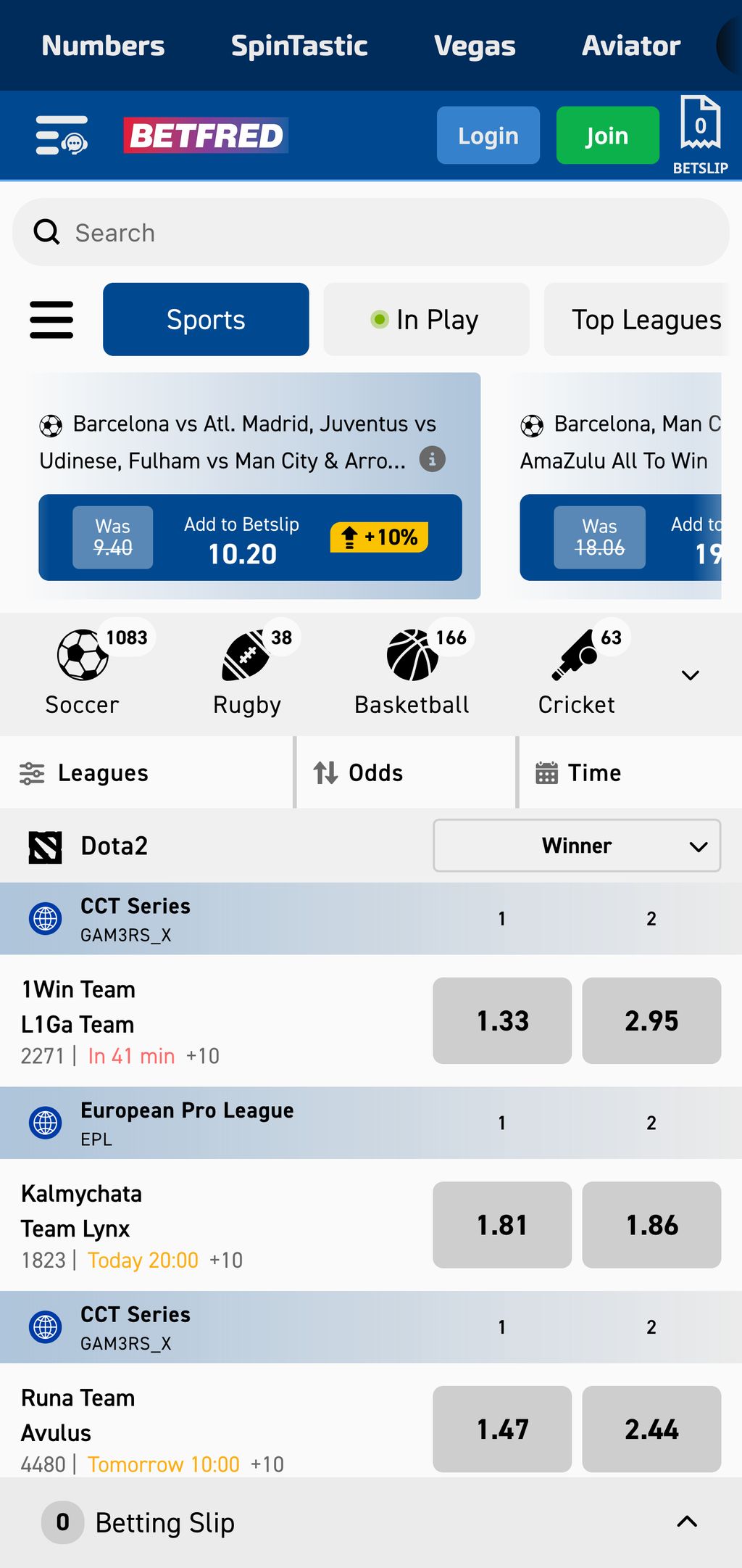 Betfred esports betting
