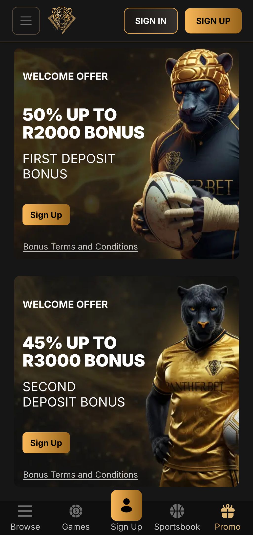 Pantherbet promotions