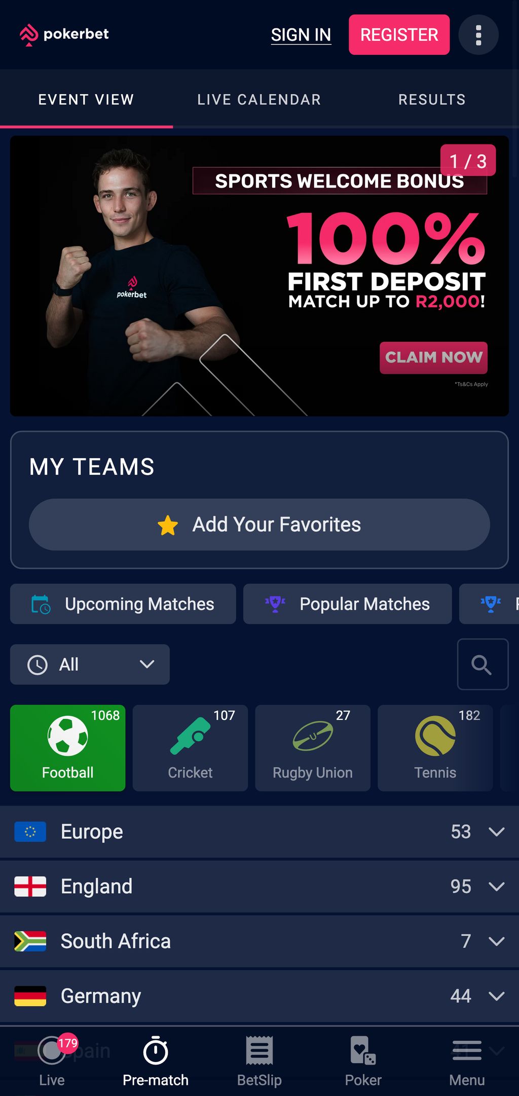 Pokerbet sportsbook