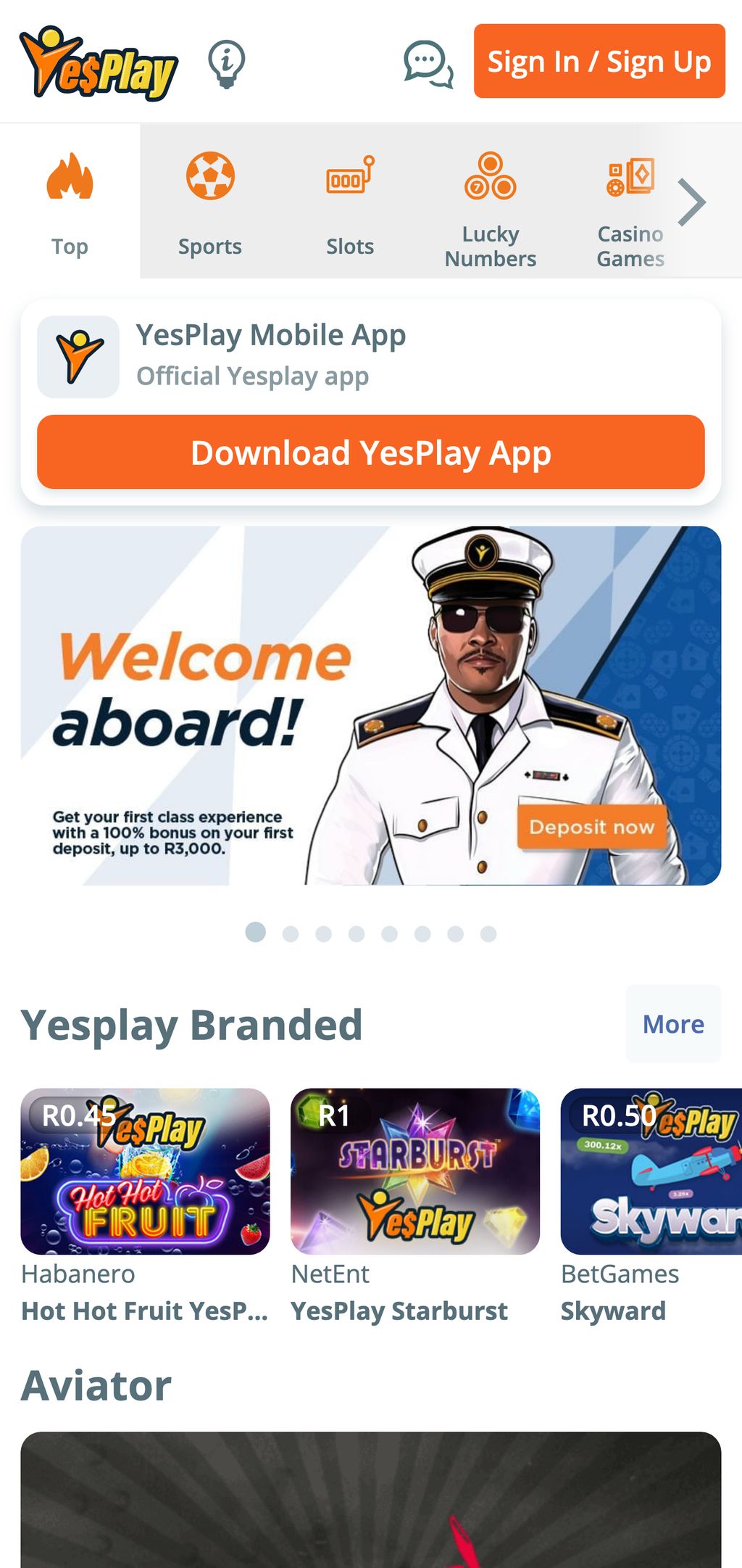 YesPlay official website