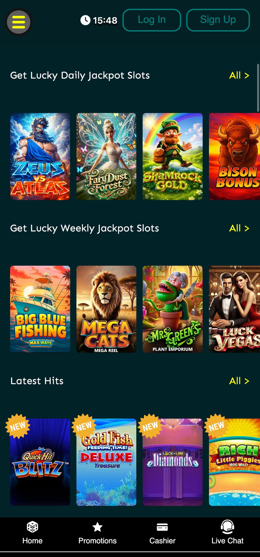ZARbet slots catalog